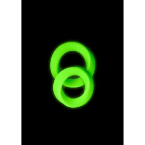 2 pcs Cock Ring Set - Glow in the Dark