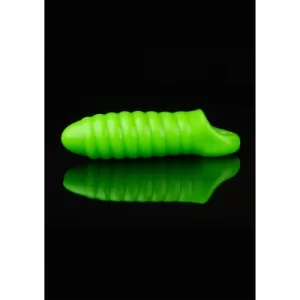 Swirl Thick Stretchy Penis Sleeve - Glow in the Dark
