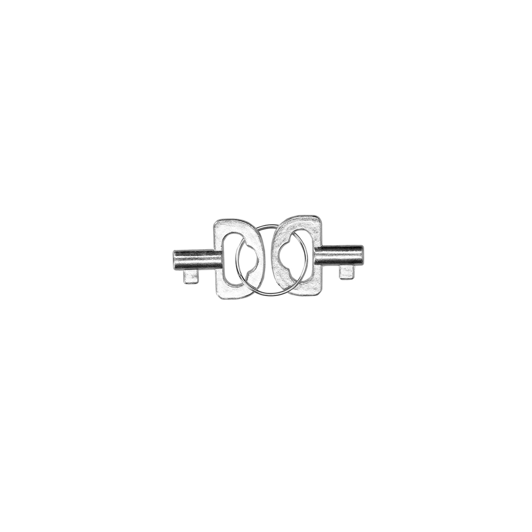 Spreader Bar with Hand or Ankle Cuffs - Silver - Image 6