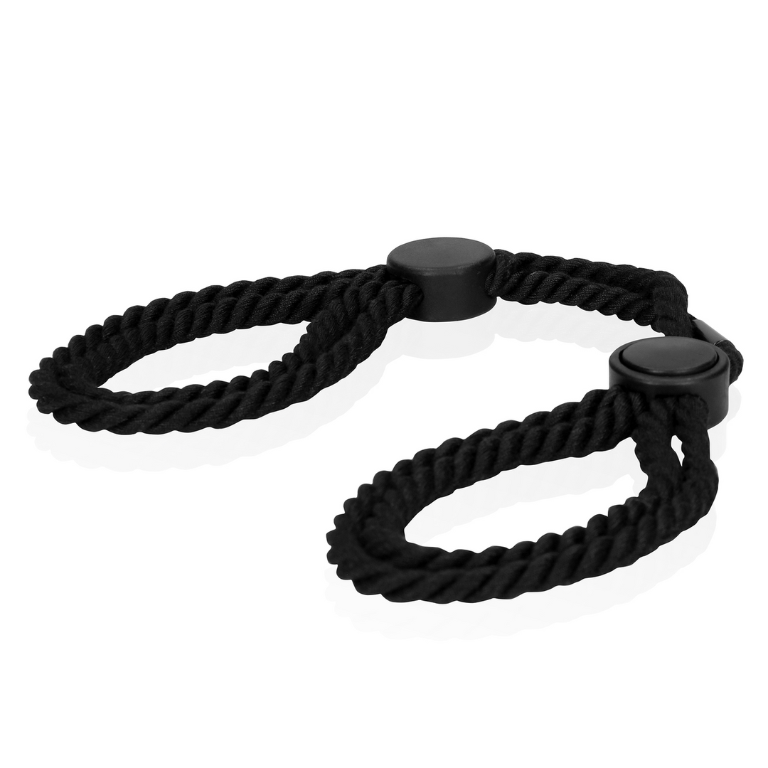 Adjustable Rope Hand Cuffs - Black - Image 4