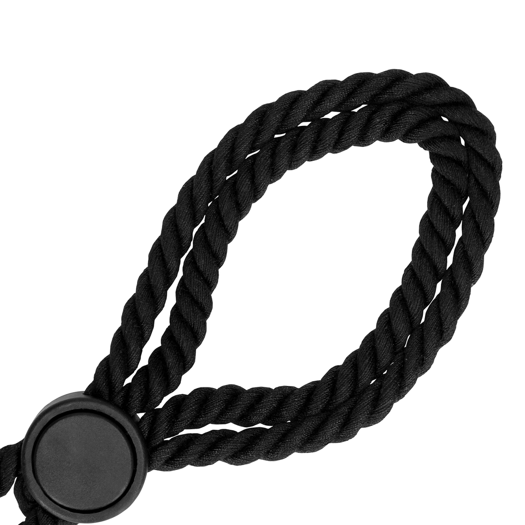 Adjustable Rope Hand Cuffs - Black - Image 6