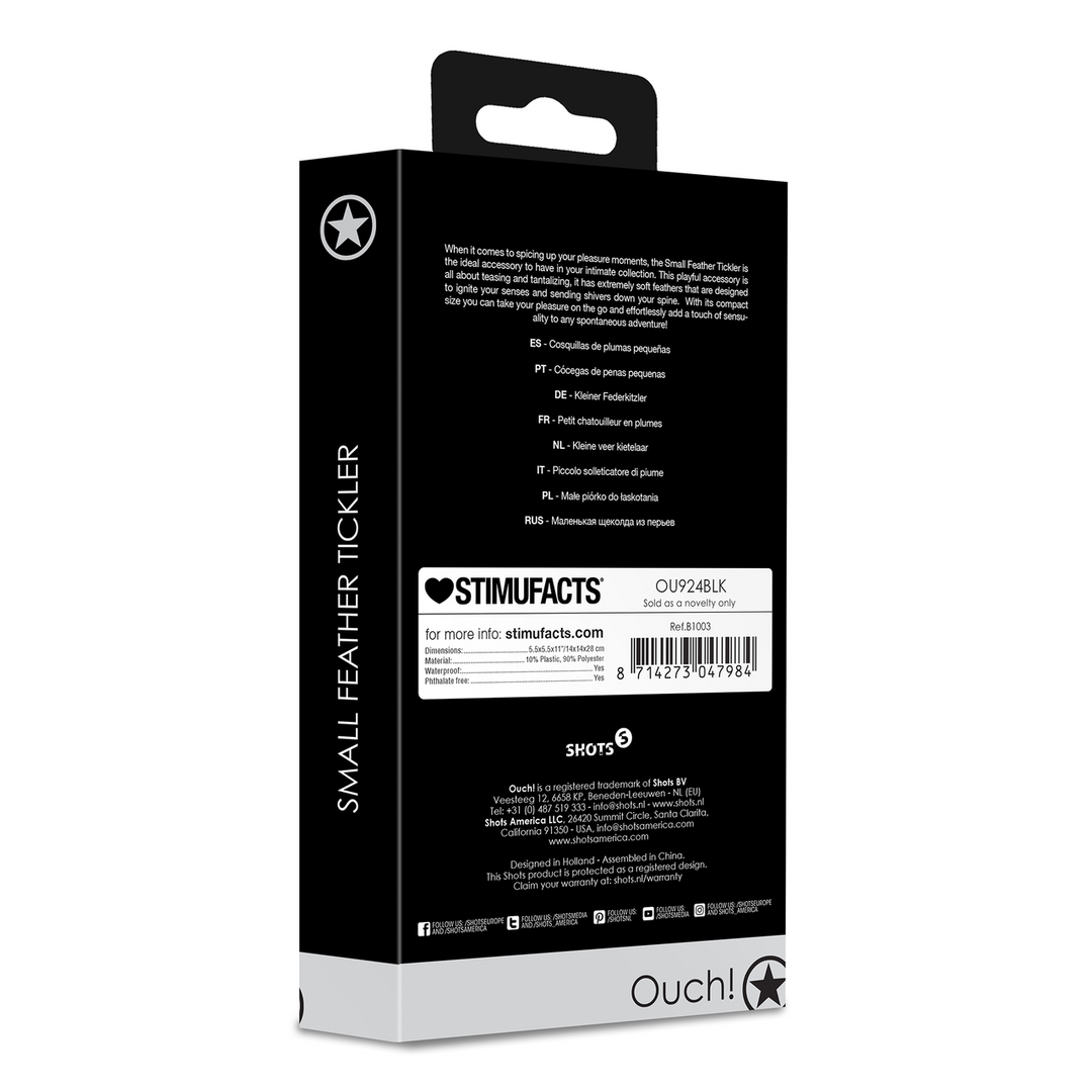 Small Feather Tickler - Black - Image 3