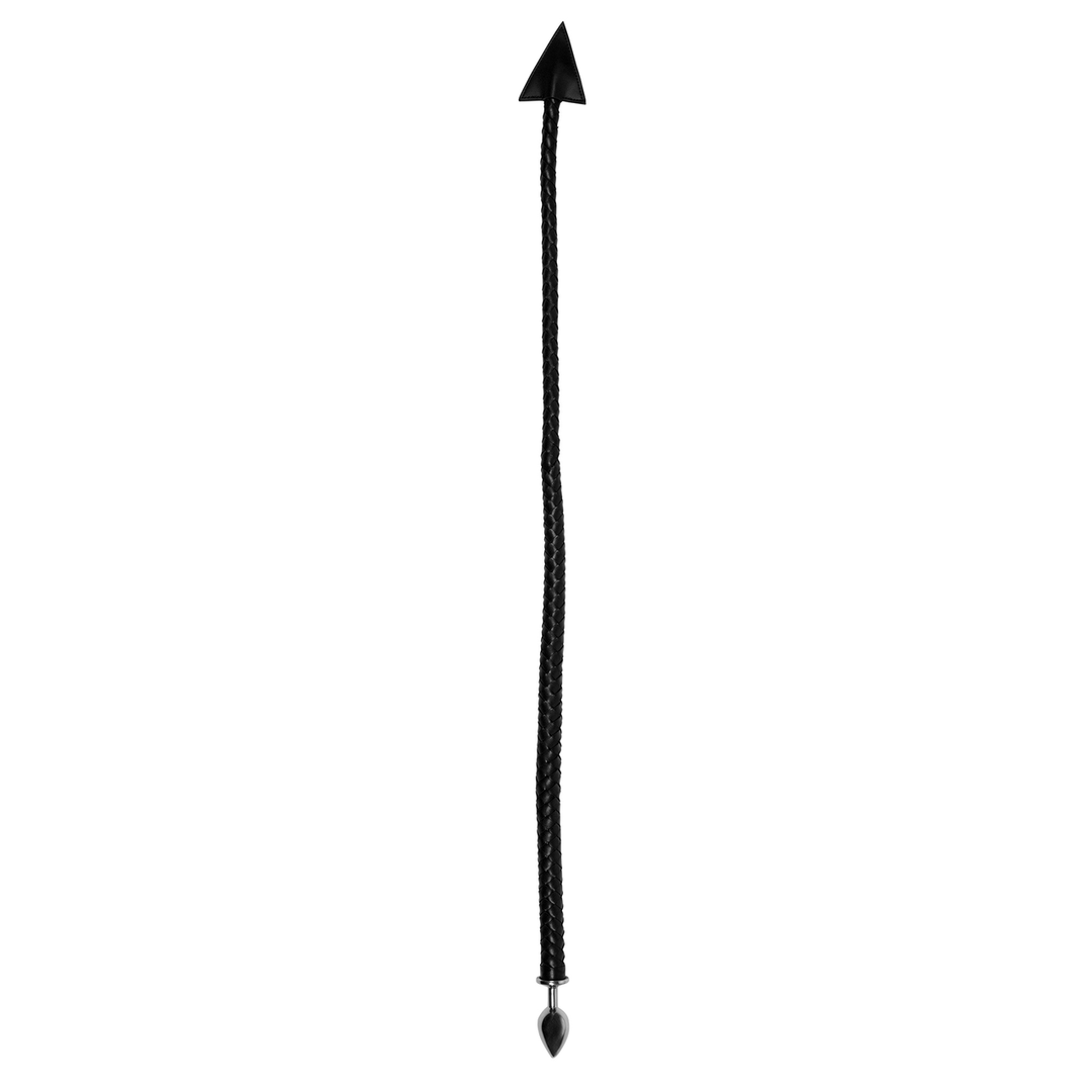 Metal Anal Plug Devil's Tail - Black - Image 2