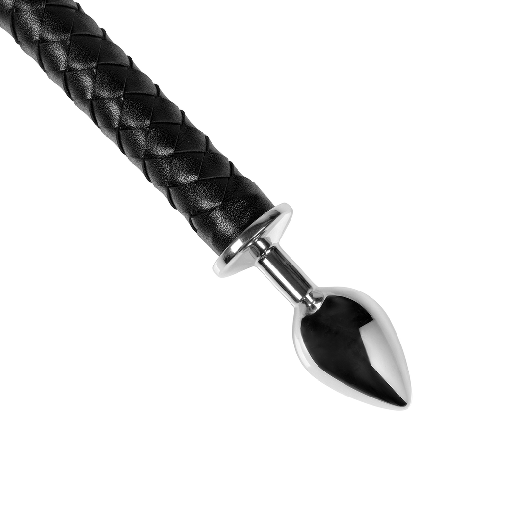 Metal Anal Plug Devil's Tail - Black - Image 5