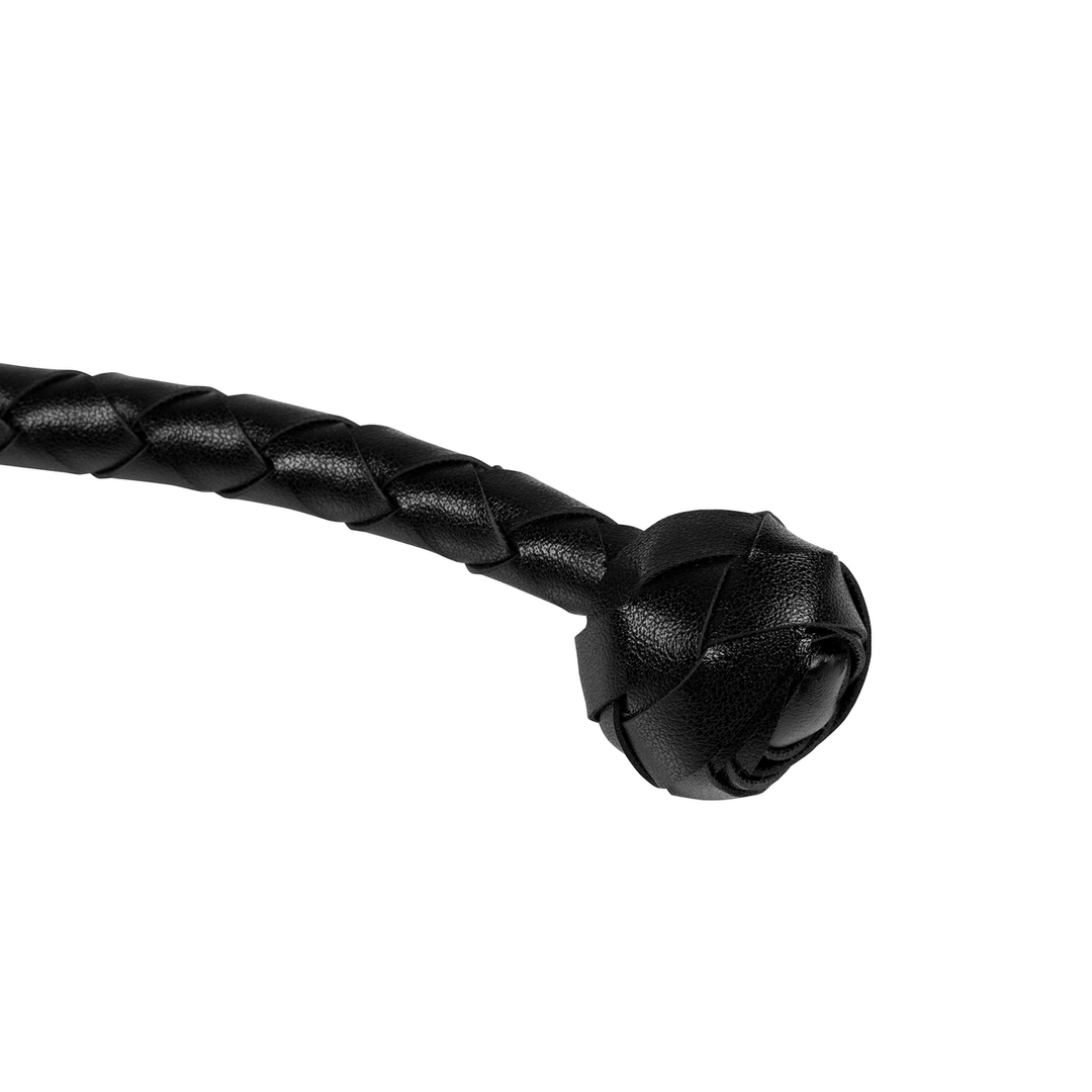 PU Leather Whip with Knot Detail - Black - Image 5