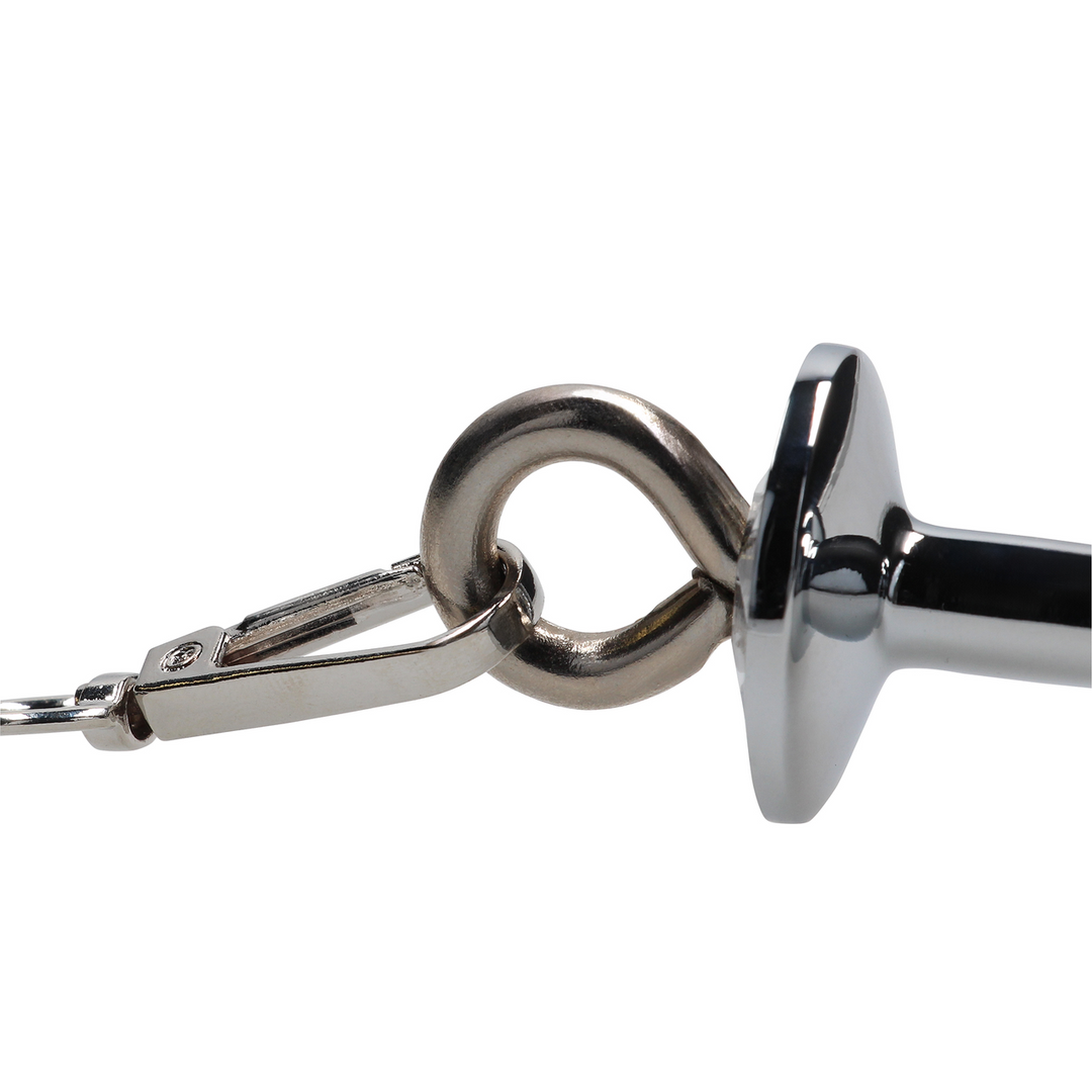 Hearts Paddle with Metal Anal Plug - Black - Image 9