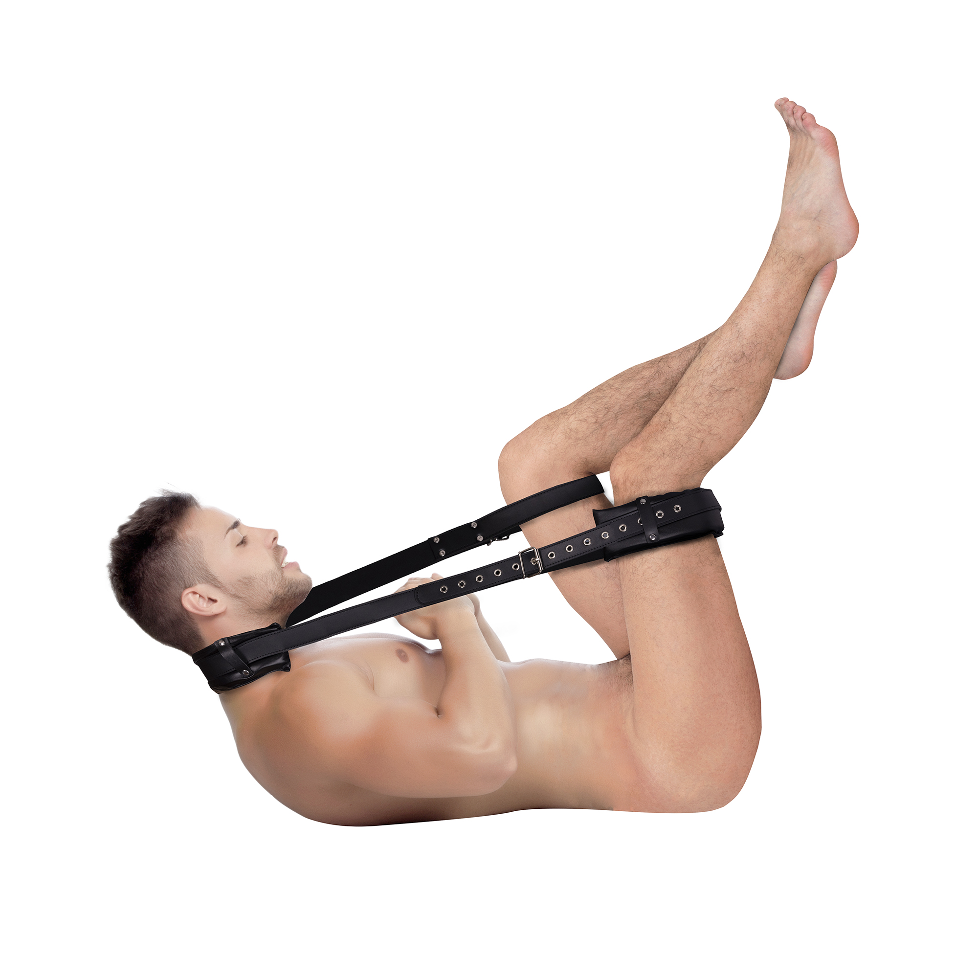 Padded Thigh Sling with Adjustable Straps - Black - Image 6