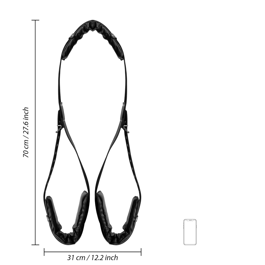 Padded Thigh Sling with Adjustable Straps - Black - Image 9