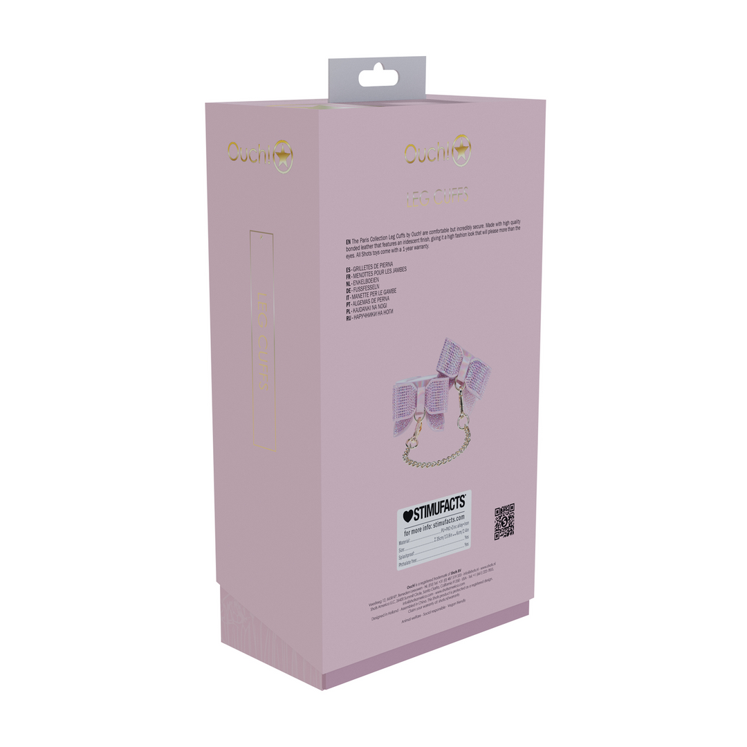Paris Collection - Leg Cuffs - Pink - Image 3