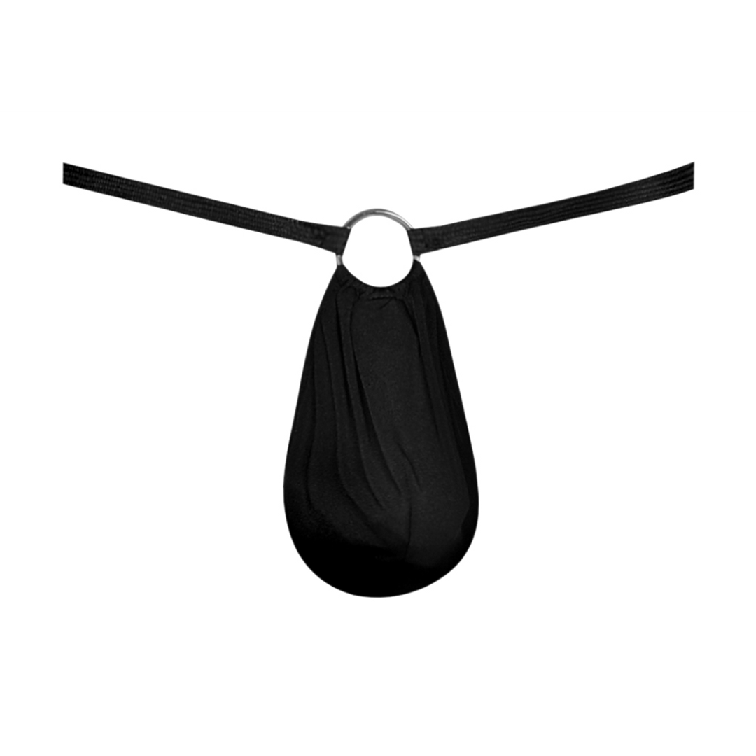 G-String with Ring at the Front - One Size - Black - Image 6