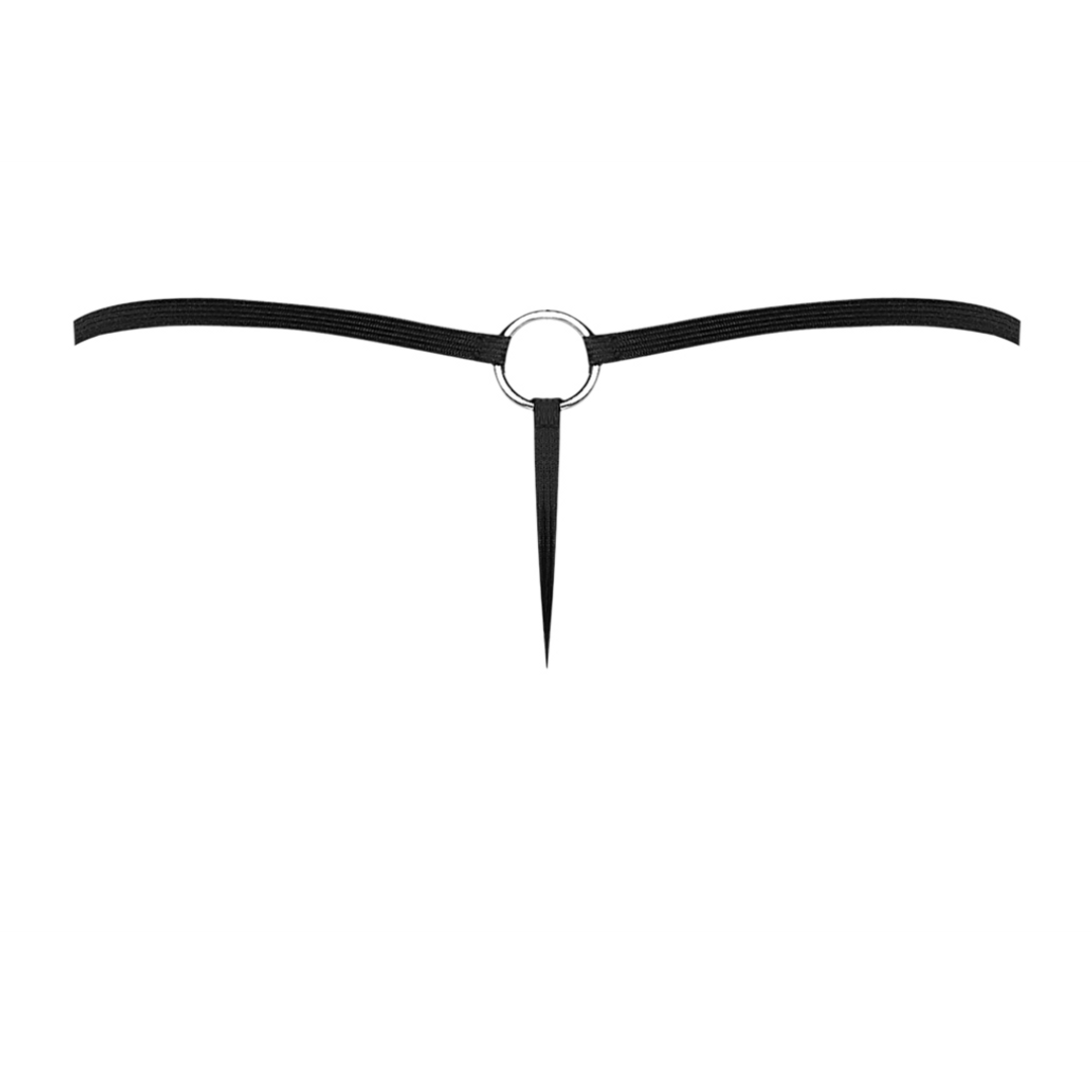 G-String with Ring at the Front - One Size - Black - Image 7