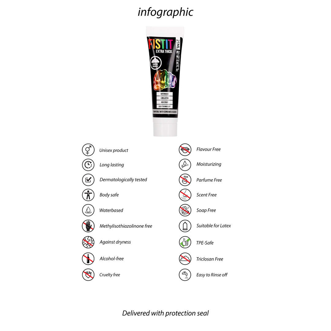 Extra Thick Lubricant - Rainbow - 0.8 fl oz / 25 ml - Image 3