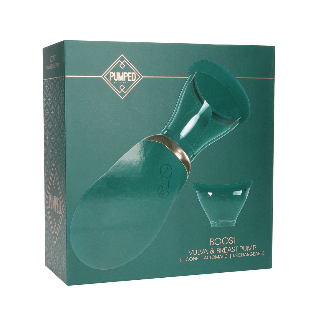 Boost - Rechargeable Vulva and Breast Pump - Forest Green - Image 2