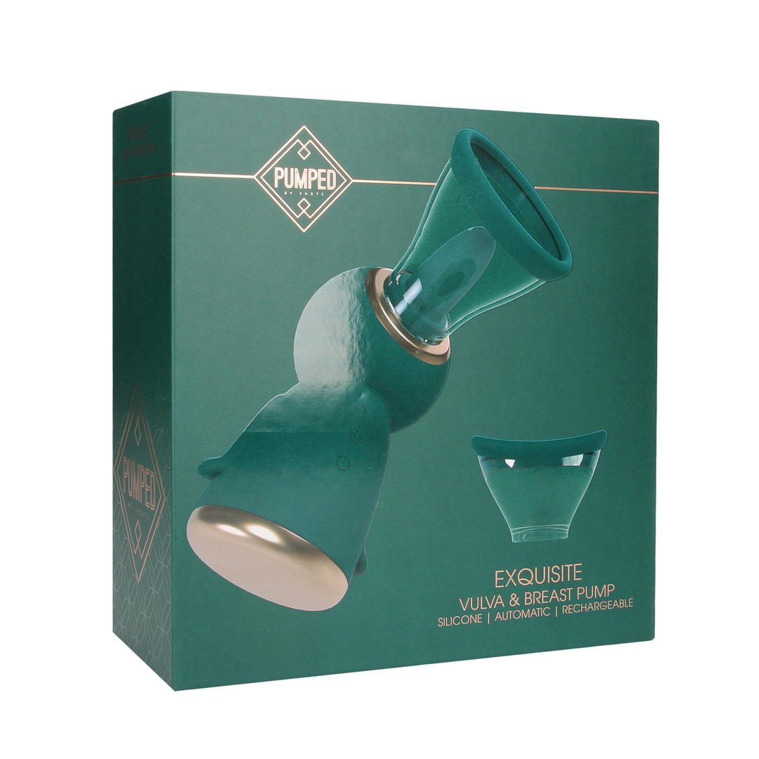 Exquisite - Rechargeable Vulva and Breast Pump - Forest Green - Image 2