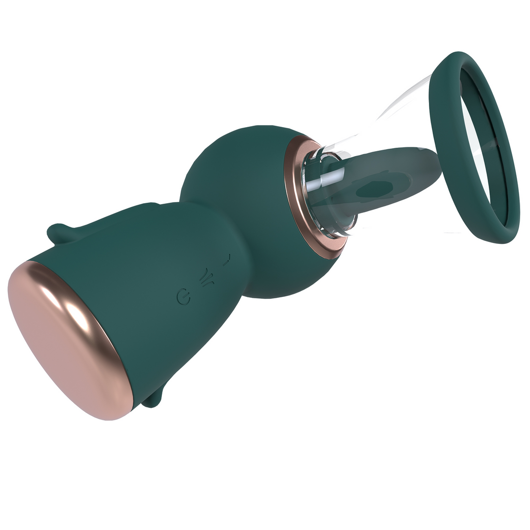 Exquisite - Rechargeable Vulva and Breast Pump - Forest Green - Image 3