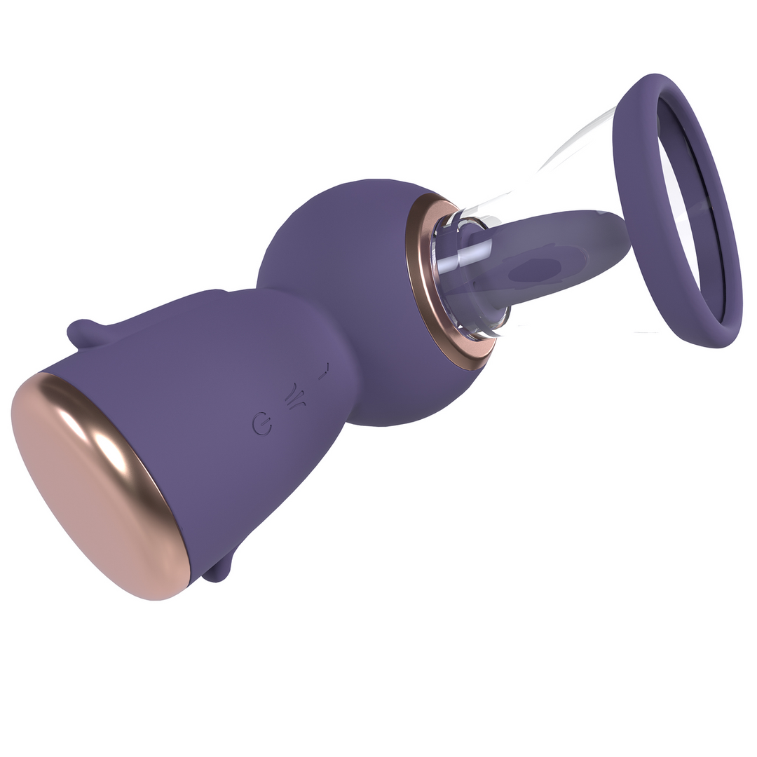 Exquisite - Rechargeable Vulva and Breast Pump - Purple - Image 3