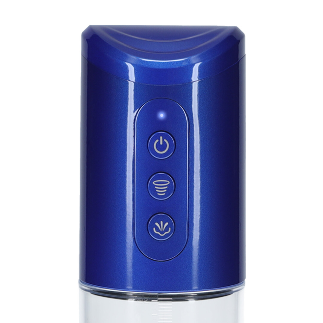 HyperPump - Rechargeable Penis Pump - Metallic Blue - Image 6