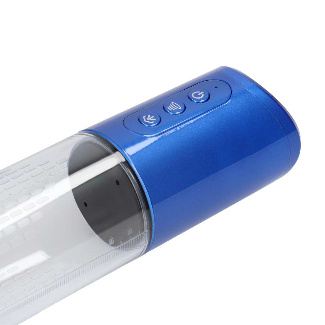 HyperPump - Rechargeable Penis Pump - Metallic Blue - Image 7
