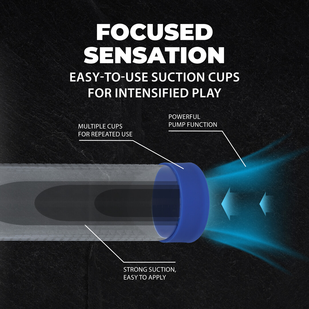 HyperPump - Rechargeable Penis Pump - Metallic Blue - Image 4