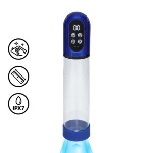 Engage - Automatic Waterproof Penis Pump and Masturbator - Metallic Blue