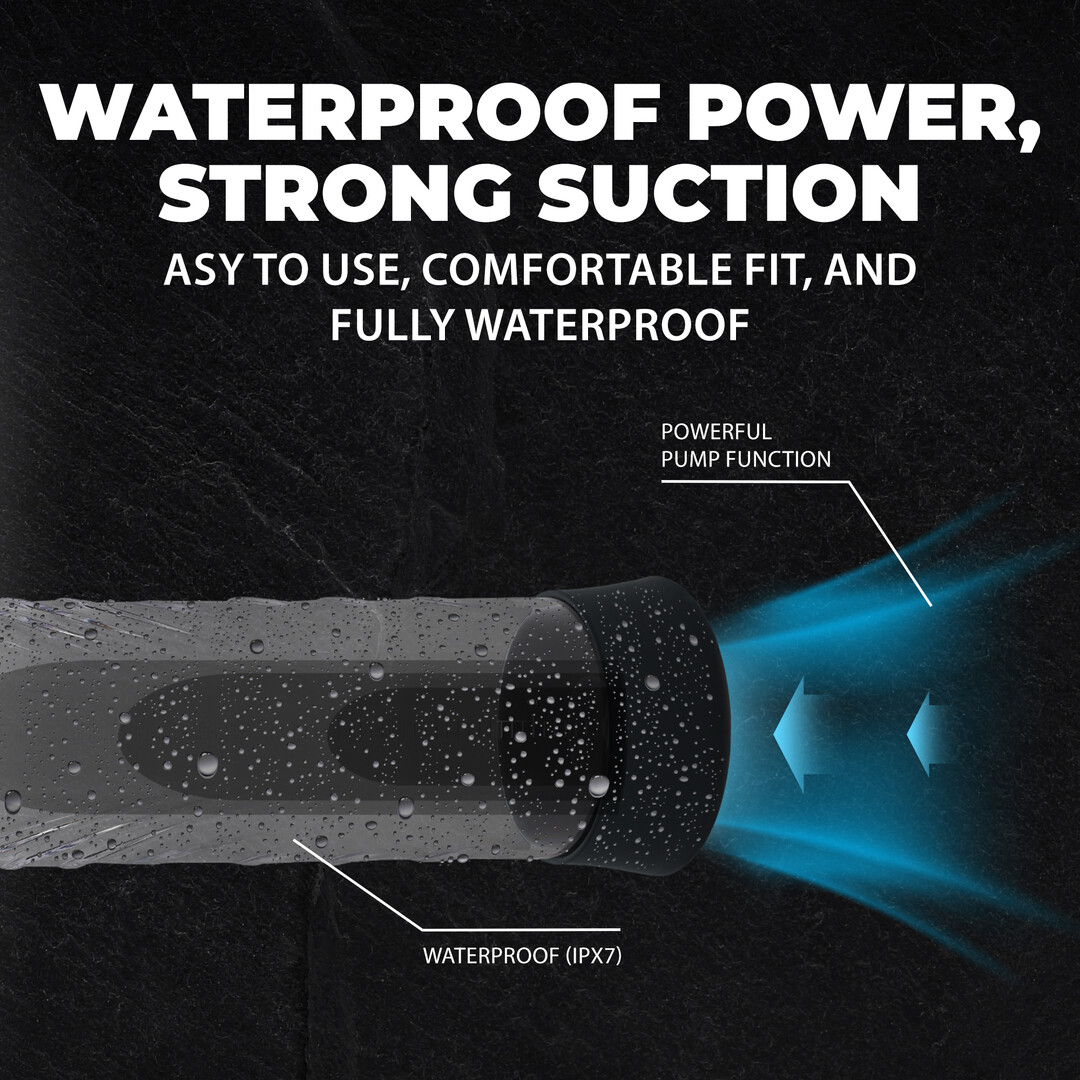 CyberPulse - Automatic Waterproof Penis Pump - Black - Image 5