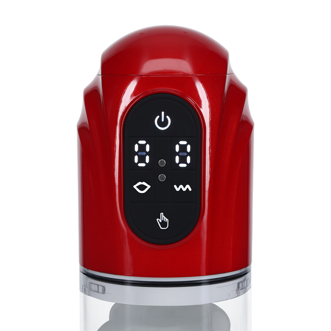 TechnoThrust - Automatic Waterproof Masturbator Pump - Metallic Red - Image 6