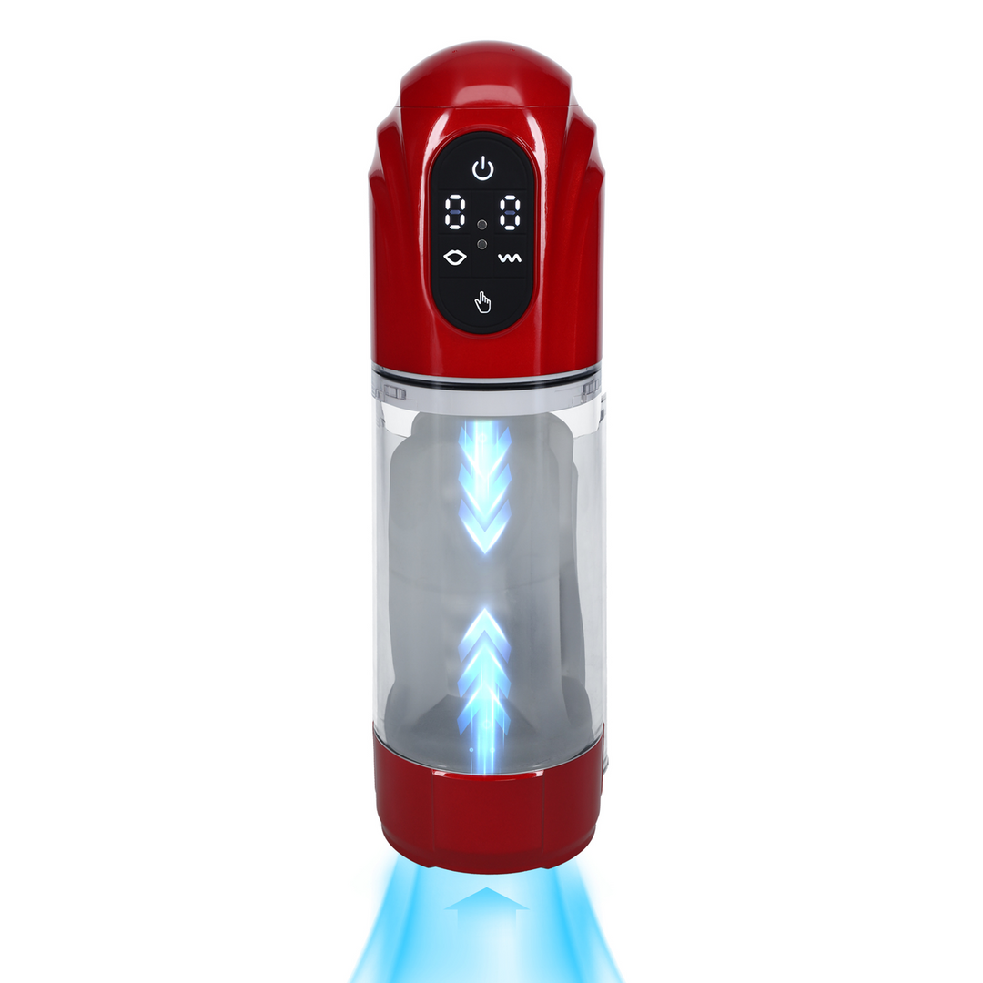 TechnoThrust - Automatic Waterproof Masturbator Pump - Metallic Red - Image 8