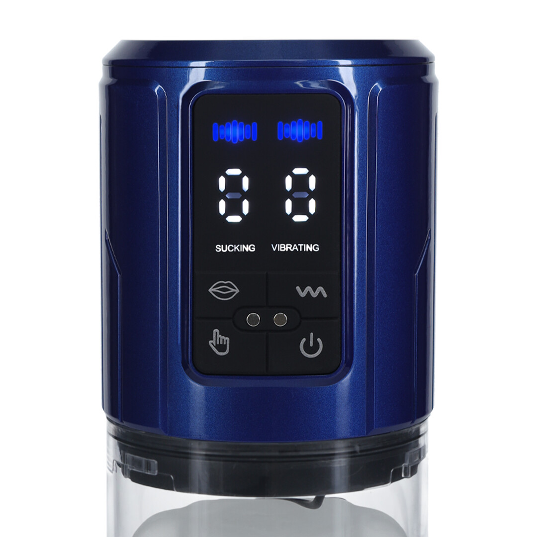 UltraLift - Automatic Waterproof Masturbator Pump - Metallic Blue - Image 6