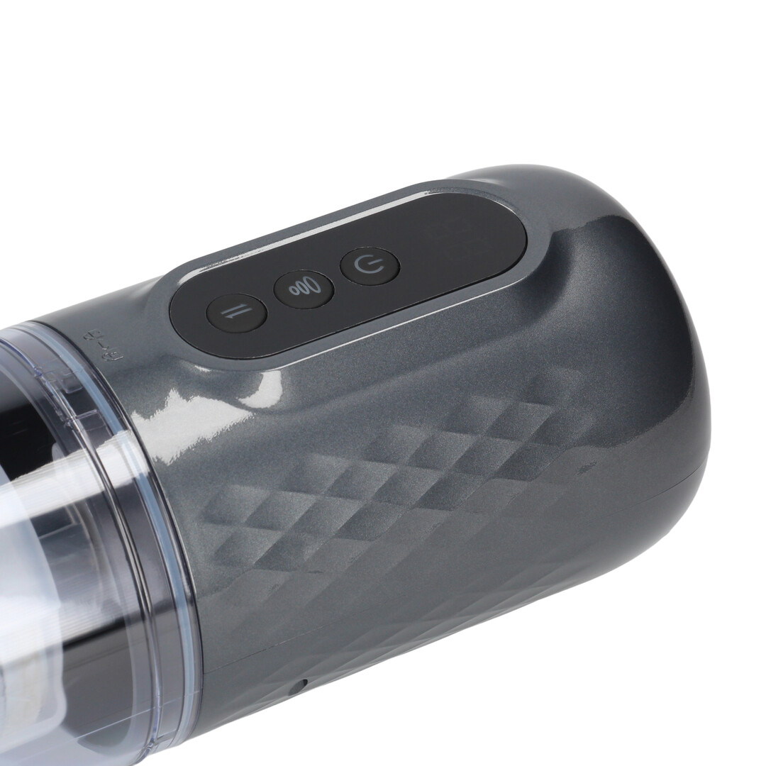 Vortex - Suction Rotation and Thrusting Masturbator Pump - Gun Metal - Image 9