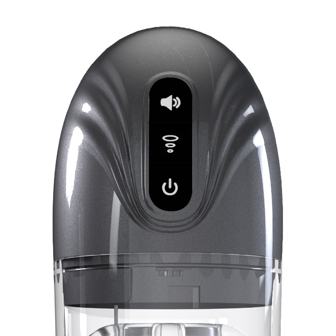 SonicPull - Suction and Vibration Masturbator Pump - Multimedia Enhanced - Gun Metal - Image 7