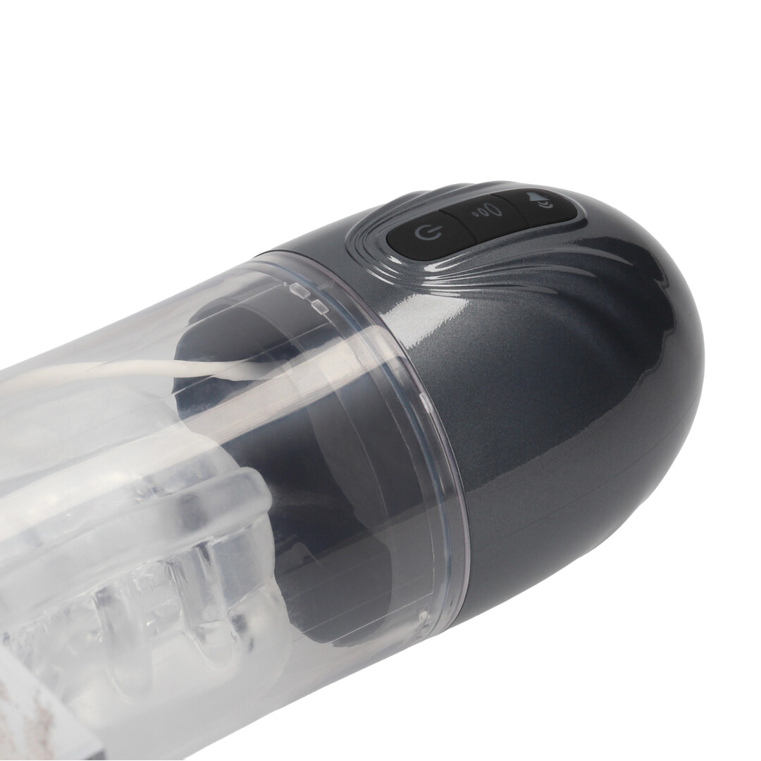 SonicPull - Suction and Vibration Masturbator Pump - Multimedia Enhanced - Gun Metal - Image 8