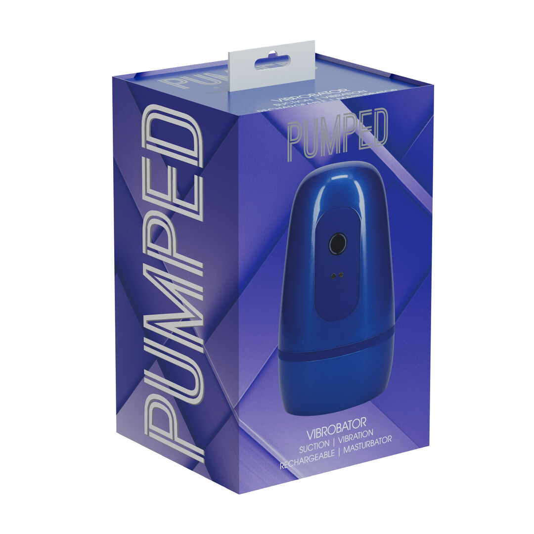 Pulsar - Negative Pressure Suction and Vibration Masturbator Pump - Metallic Blue - Image 2