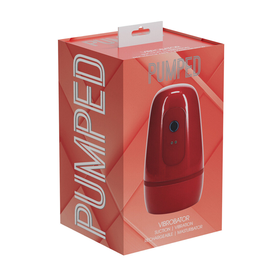 Pulsar - Negative Pressure Suction and Vibration Masturbator Pump - Metallic Red - Image 2