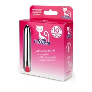 Pink Pussycat Vibrating Silver Bullet
