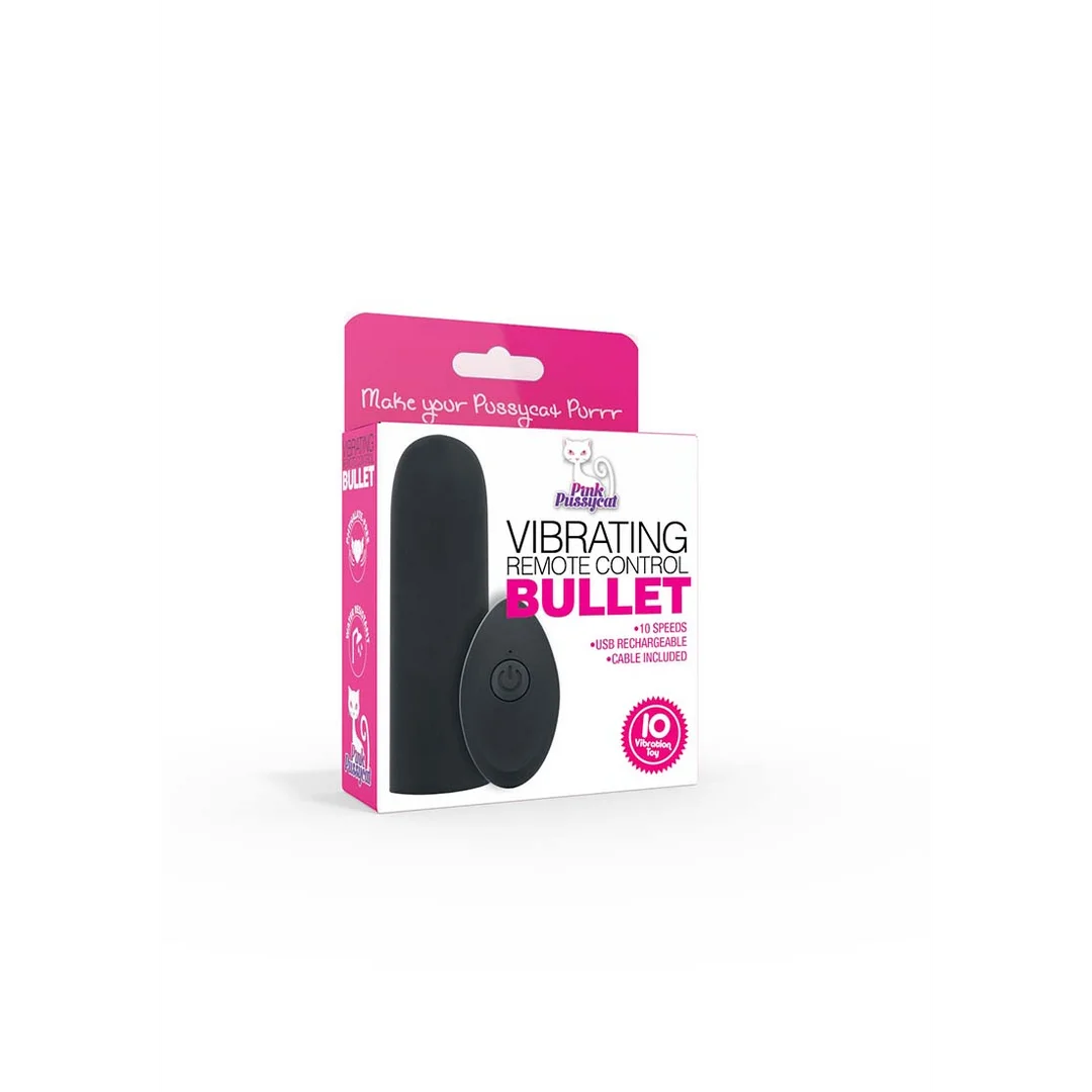 Pink Pussycat Vibrating Remote Control Bullet