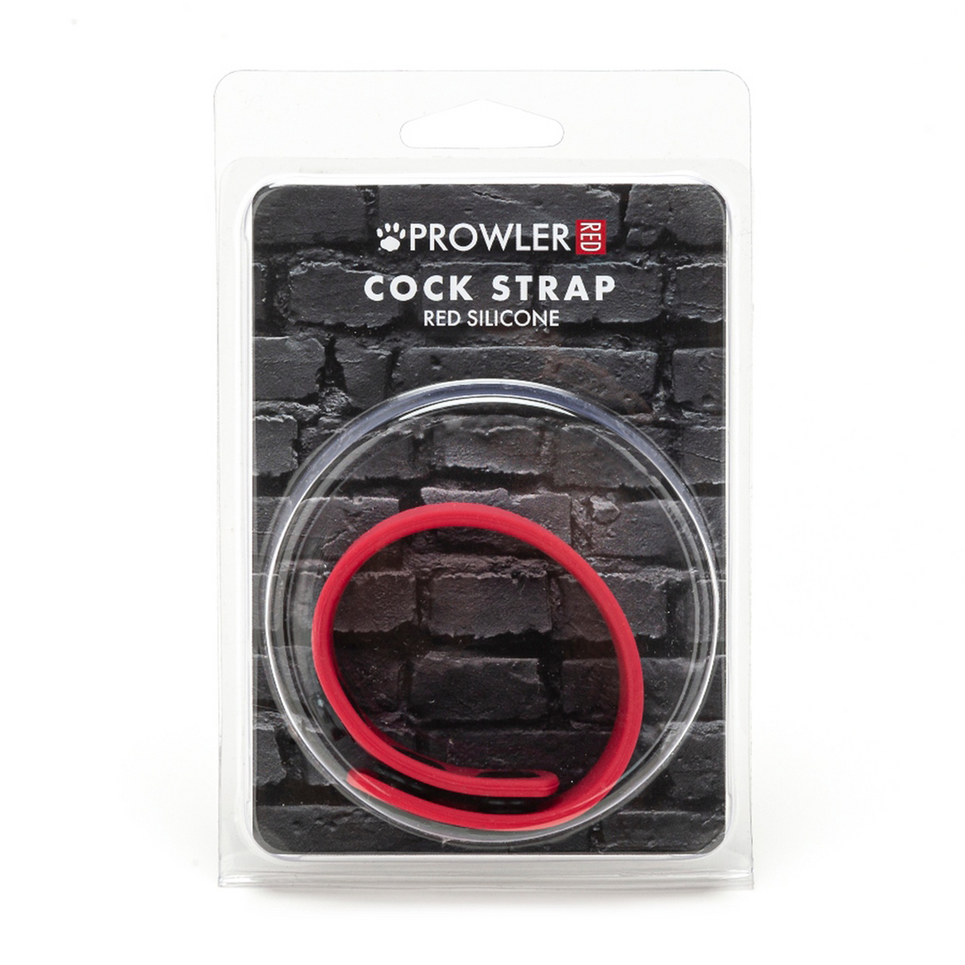 Silicone Cock Strap - Red - Image 2