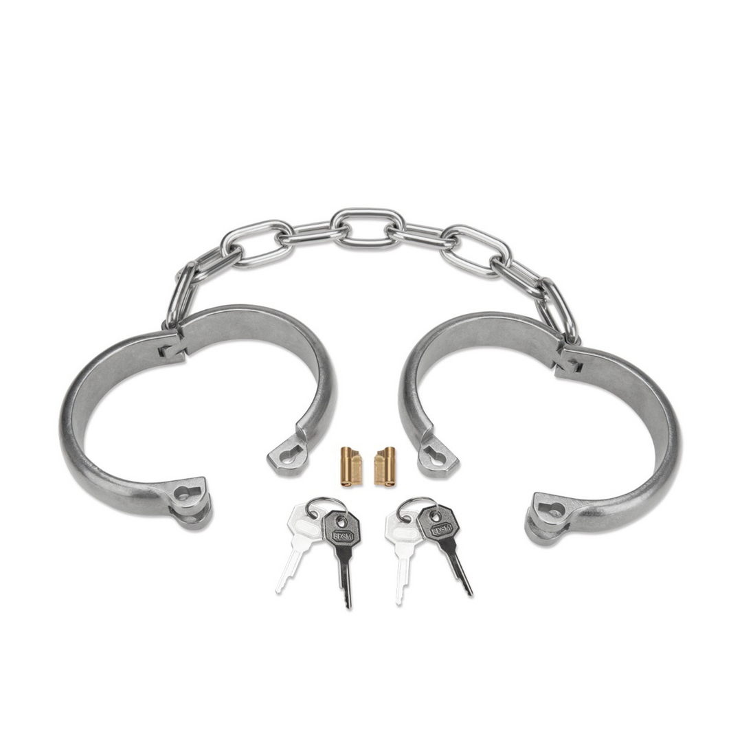 Heavy Duty Ankle Cuffs - Silver - Image 2