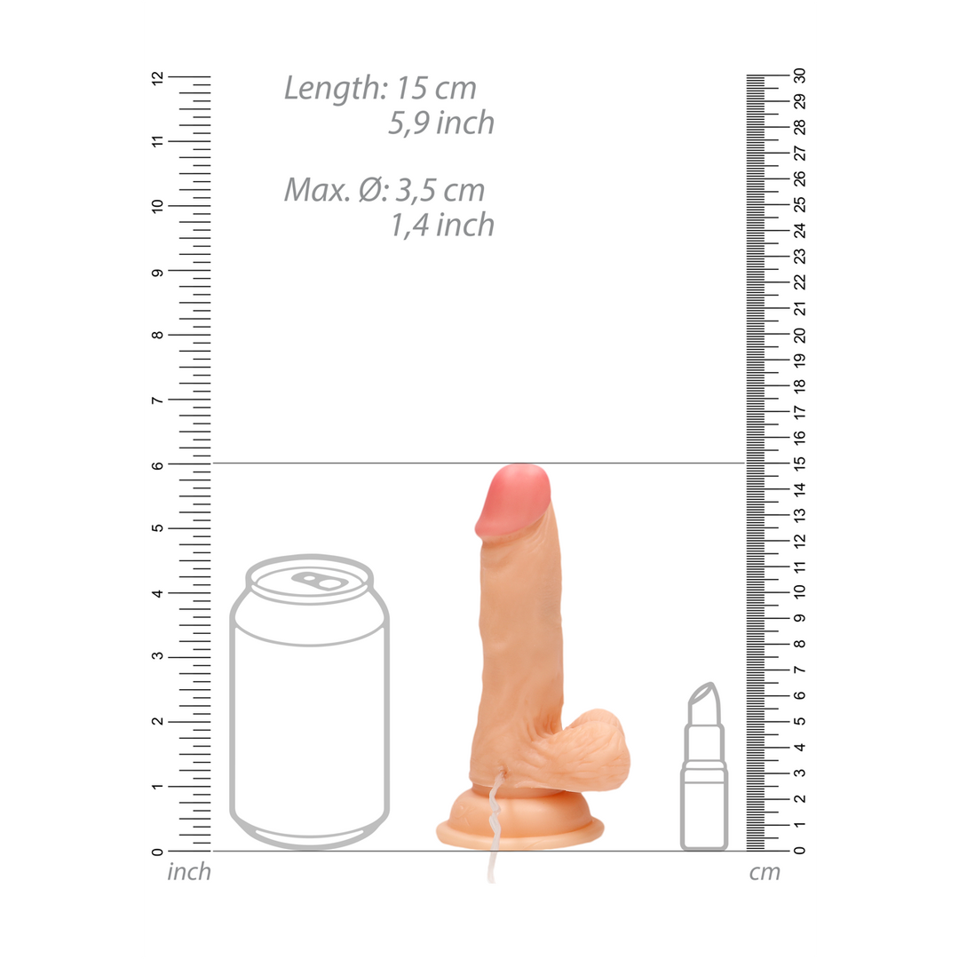 Vibrating Realistic Cock with Scrotum - 6 / 15 cm - Image 9