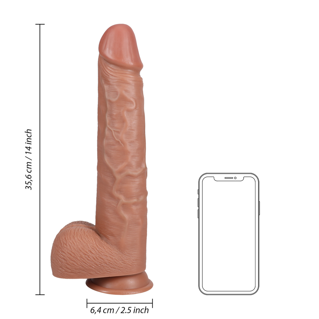 Extra Large Straight with Balls 14 / 35,5 cm - Tan - Image 7