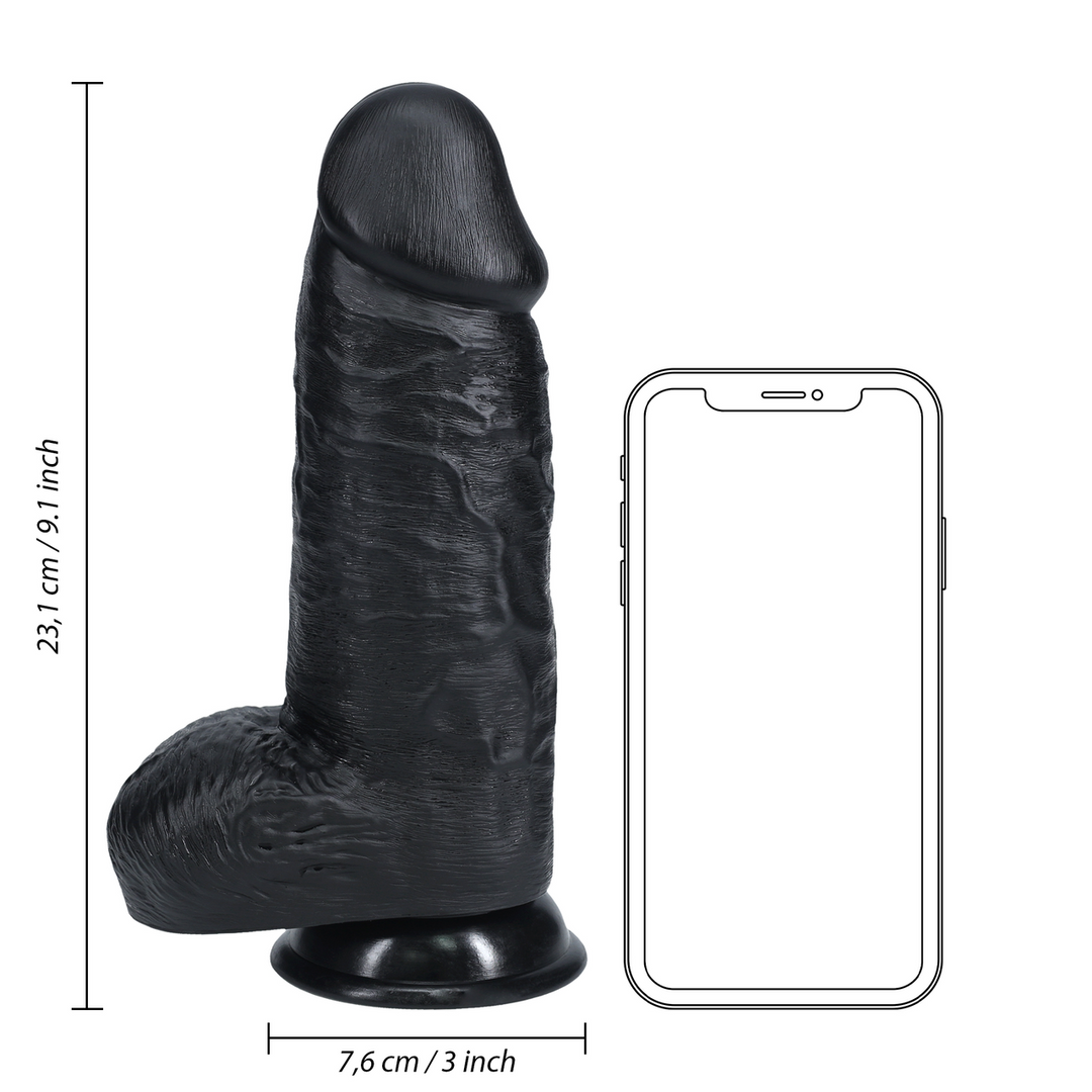 Extra Thick Straight with Balls 9 / 23 cm - Black - Image 7
