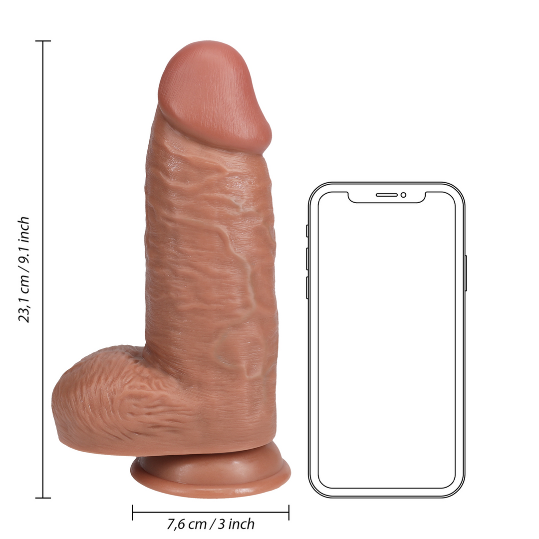 Extra Thick Straight with Balls 9 / 23 cm - Tan - Image 8
