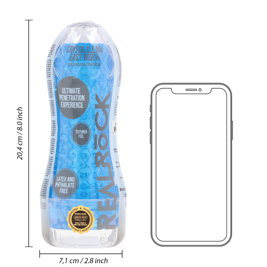 Easy Rider - Textured Masturbator - Blue - Image 8