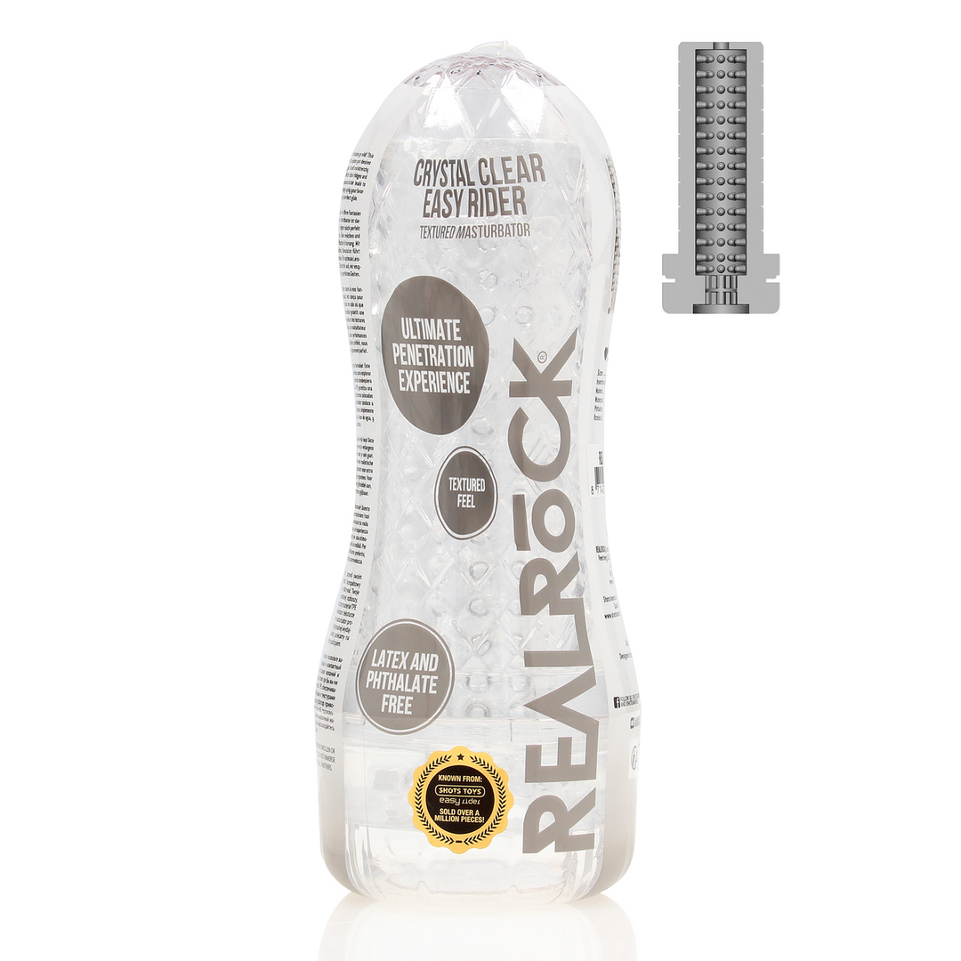 Easy Rider - Textured Masturbator - Transparent