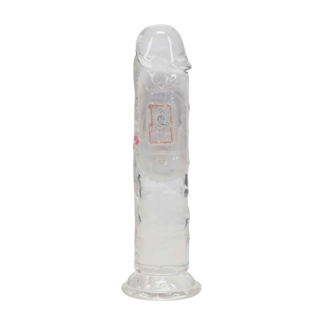 LED Vibrating Straight Cock - 6 / 15 cm - Transparent - Image 3