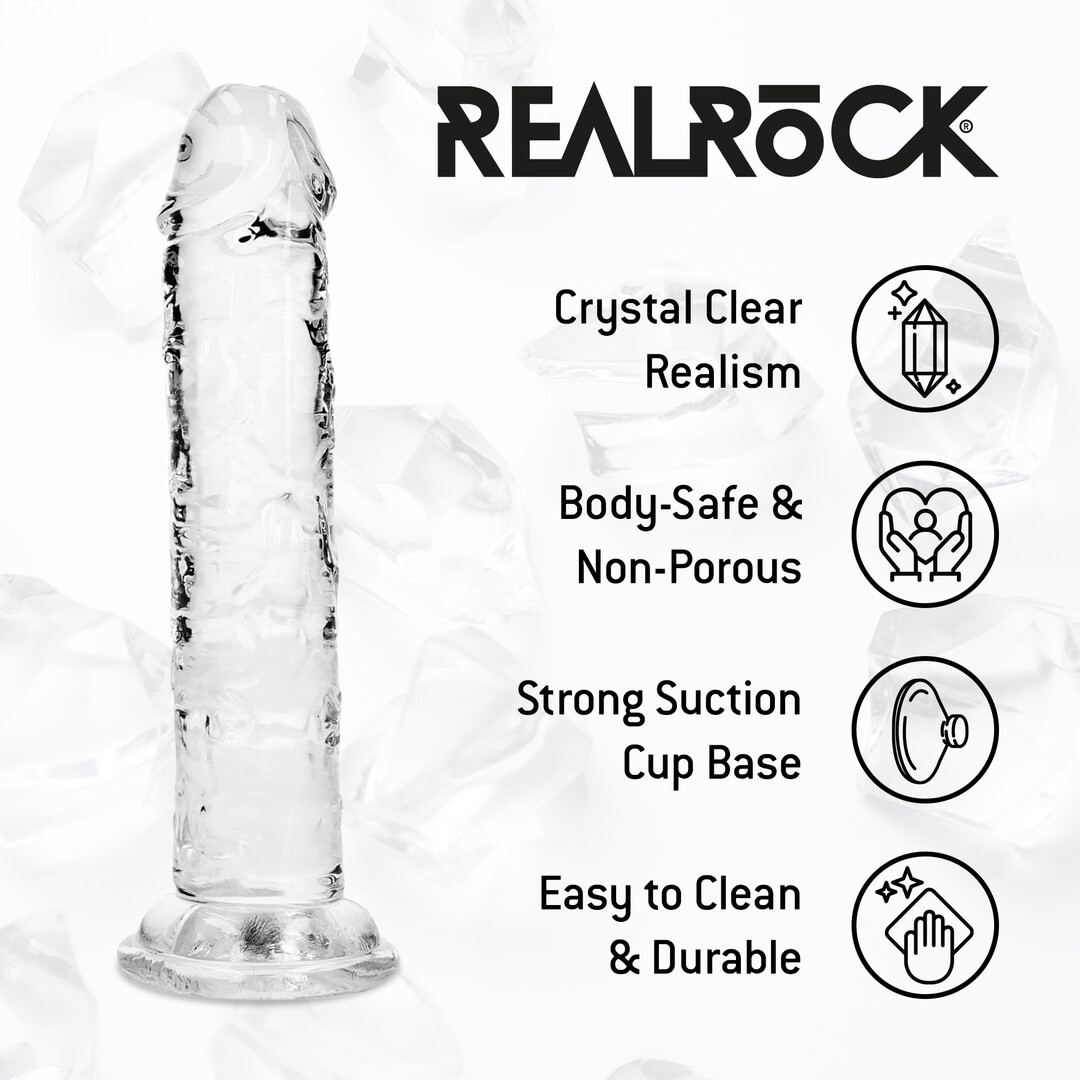 Realistic Dildo - 5 / 12,7 cm - Transparent - Image 6