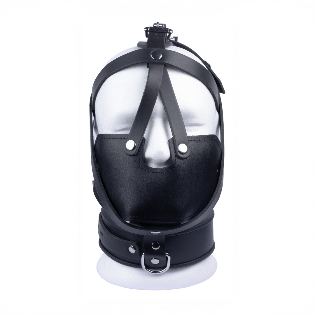 Leather Mask - Black - Image 2