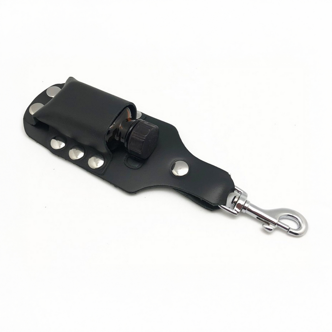 Leather Aroma Bottle Holder - Large - Black - Image 2