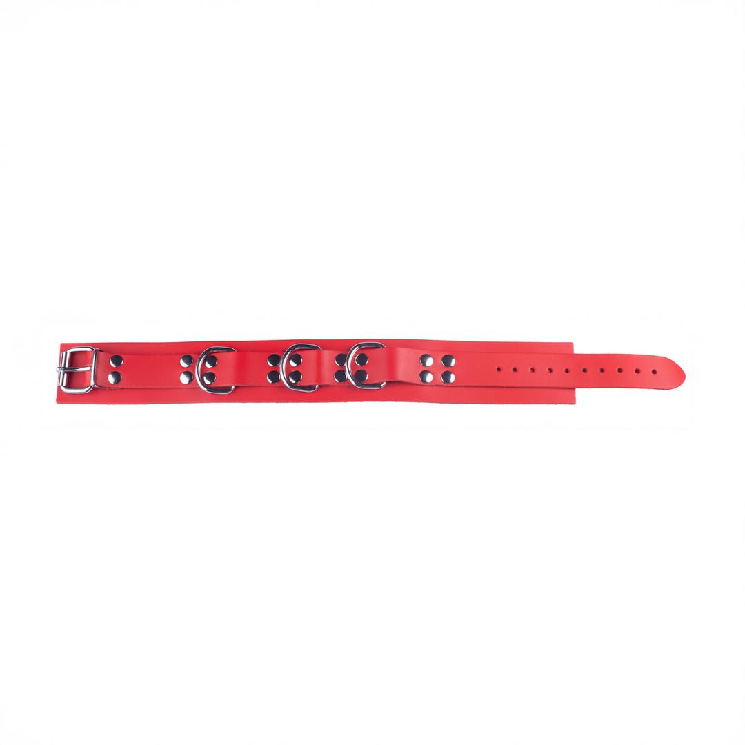 Ultra Leather Necklace - Red - Image 3