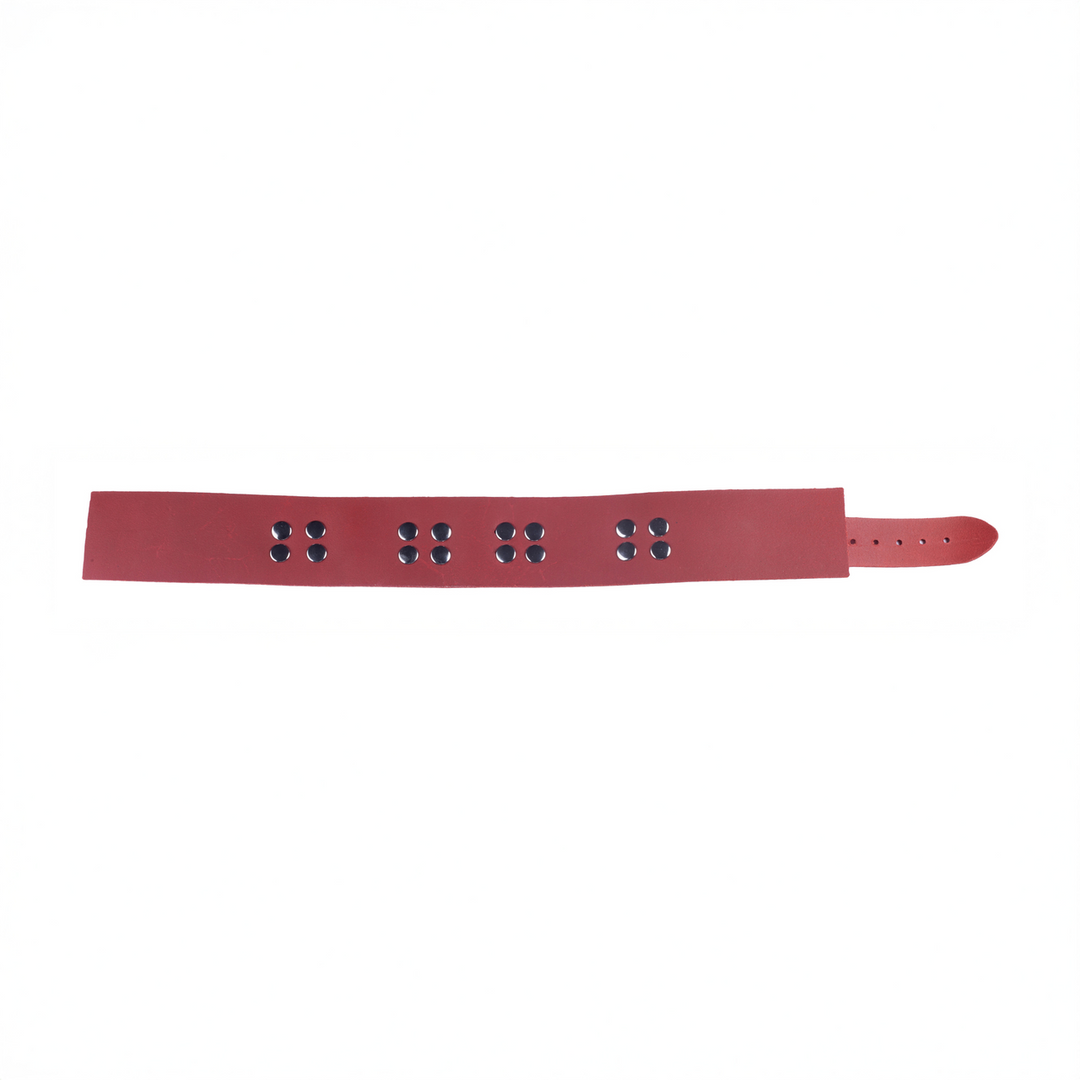 Ultra Leather Necklace - Red - Image 4