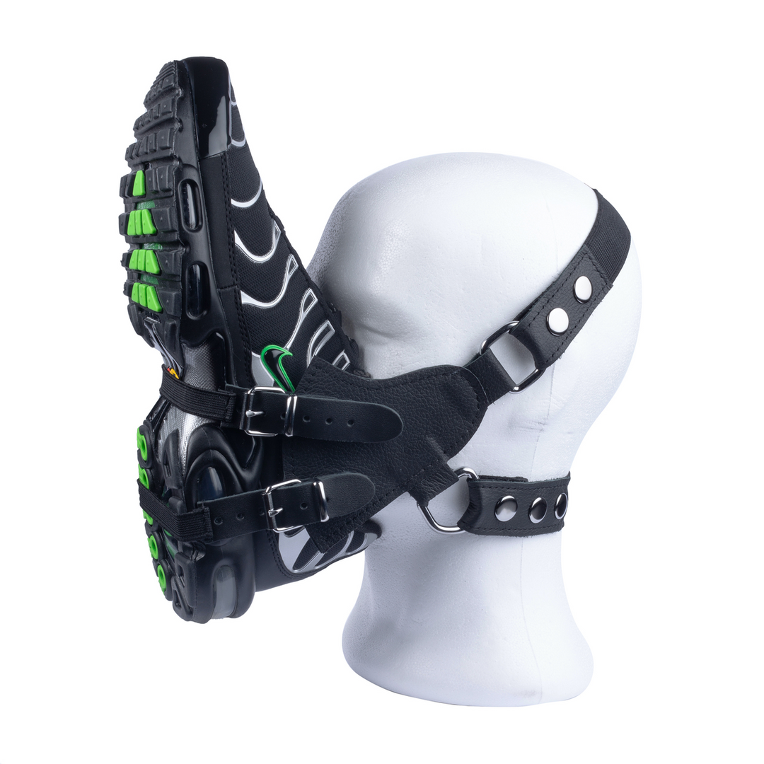 Sniff My Sneaker - Leather Mask - Black - Image 3